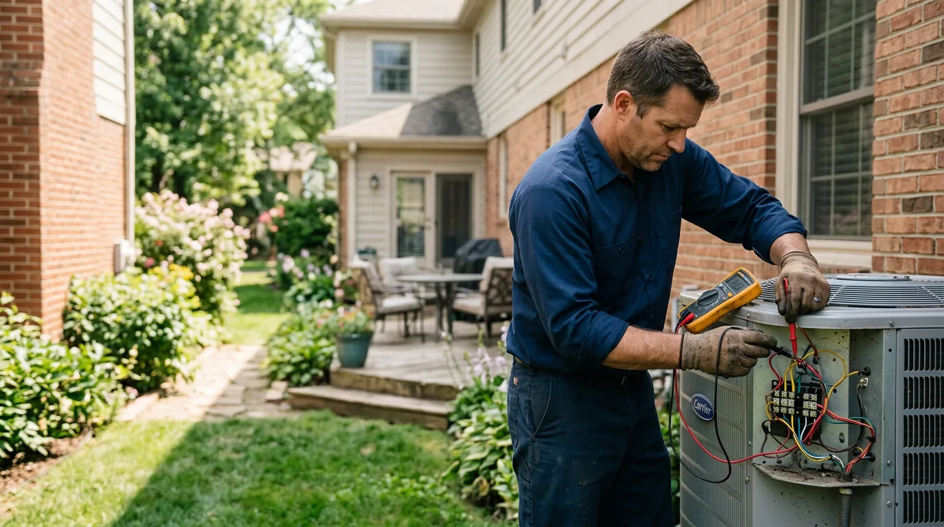HVAC technician working near Wilkes Barre, PA